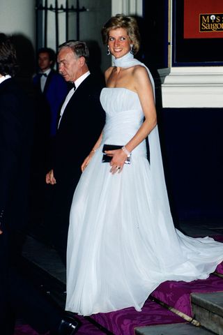 Princess Diana at the Diamond Ball in 1990