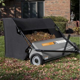 ride-on mower attachments sweeper