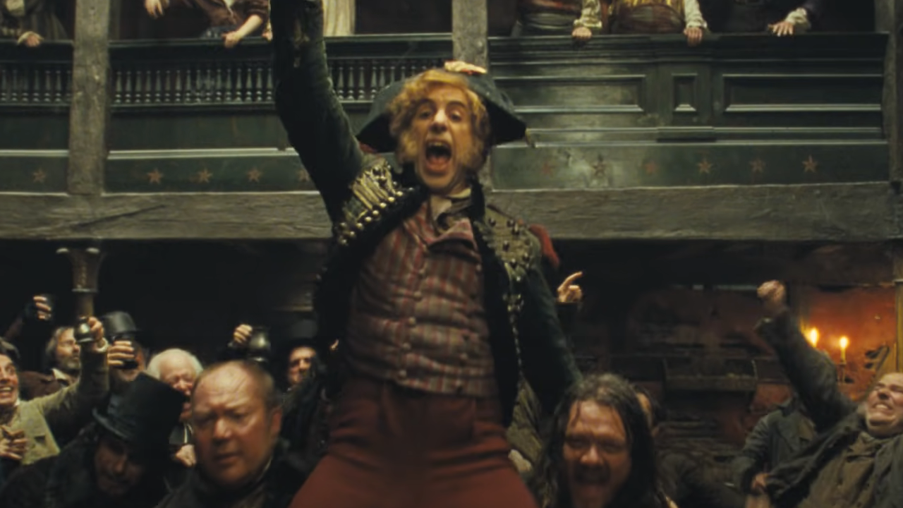 Sacha Baron Cohen in the movie Les Misérables.