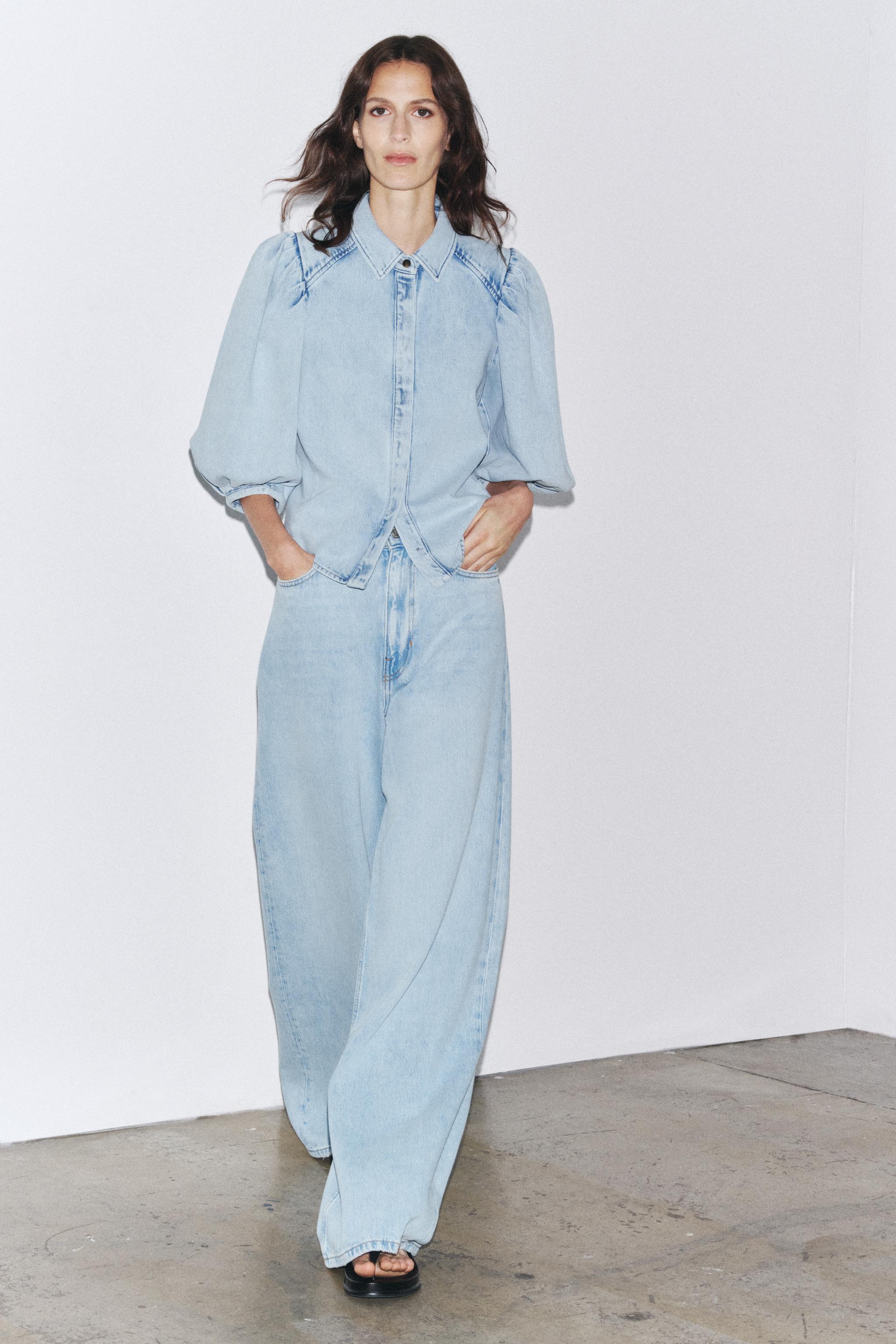 Zw Collection High-Waist Palazzo Jeans