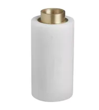 Habitat Ivy Small Marble and Brass Dinner Candle Holder | £10 at Habitat