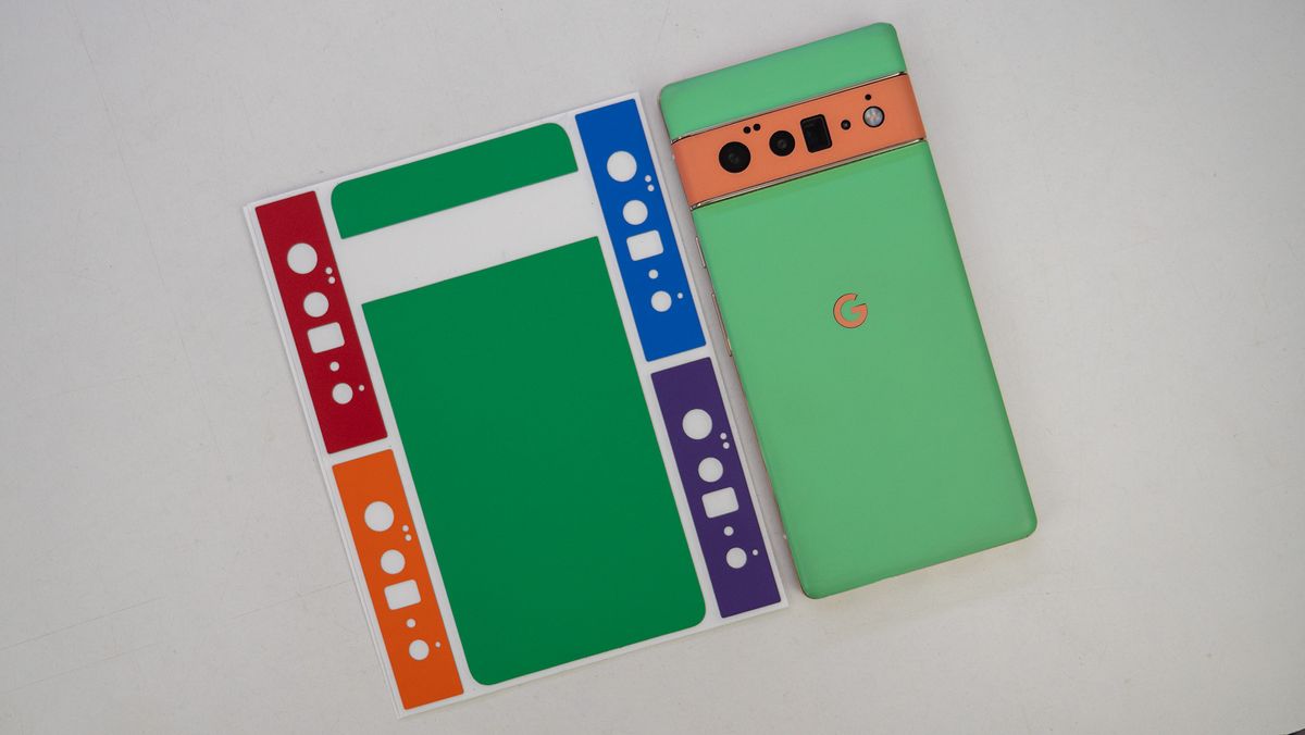 Old vs new Teenage Mutant Ninja Pixel skins from Dbrand