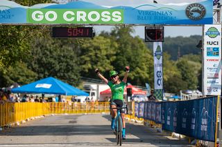Caroline Mani wins the opening C1 race at Virginia's Blue Ridge GO Cross p/b Deschutes Brewery and took the USCX series lead for women