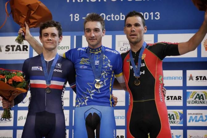 Viviani beat Thomas Bauda of France and Eloy Teruel of Spain