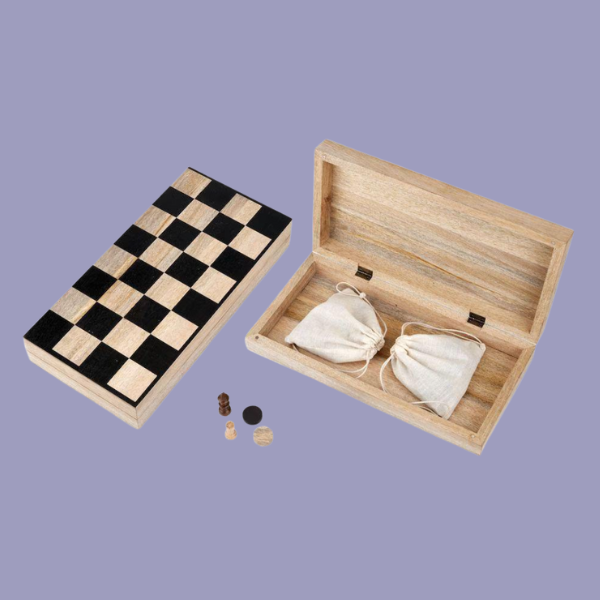 nkuku, Mango Wood Chess &amp;amp; Draughts