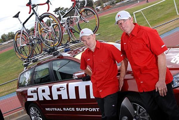 Kristjan Snorrason (left) and Rob Eva head the SRAM NRS program.