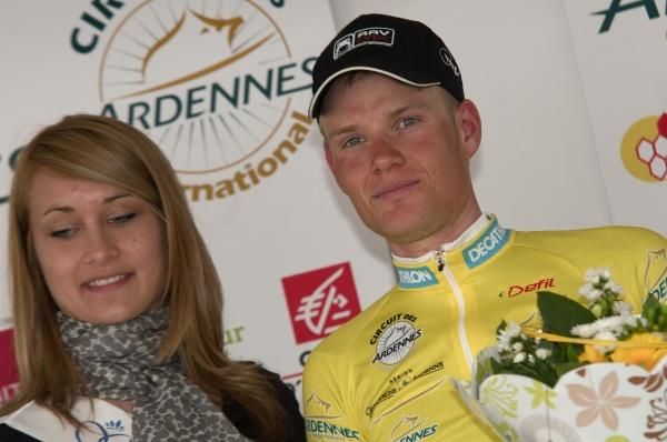 Troels Ronning Vinther (Glud &amp; Marstrand - LRO) in yellow after stage 1