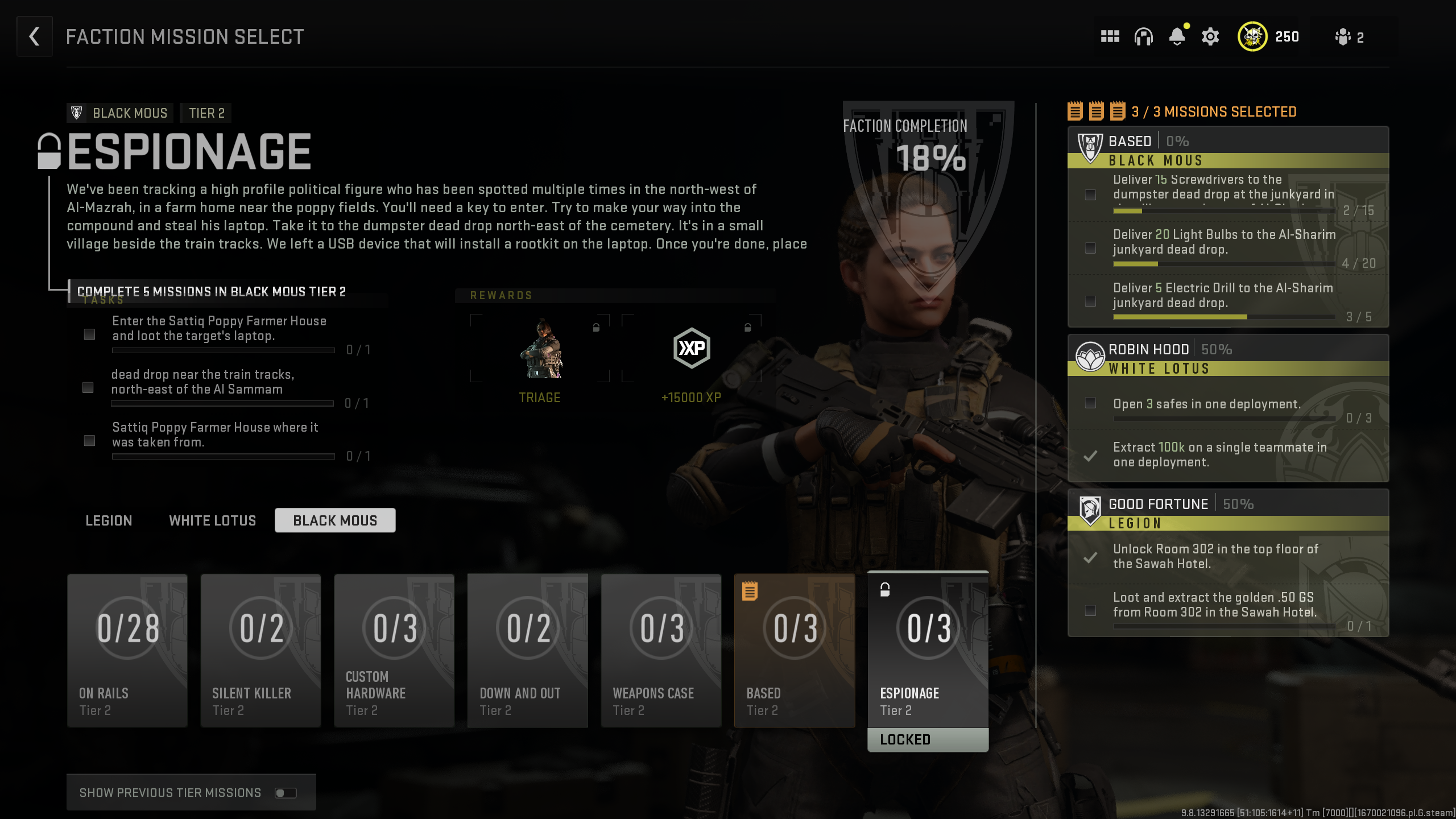 Call of DutY Warzone 2.0 DMZ mode free skins de operador como recompensa por completar missões de facção