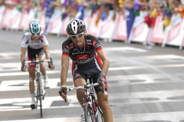 Mathieu Perget (Caisse d'Epargne) at the end of the day's stage