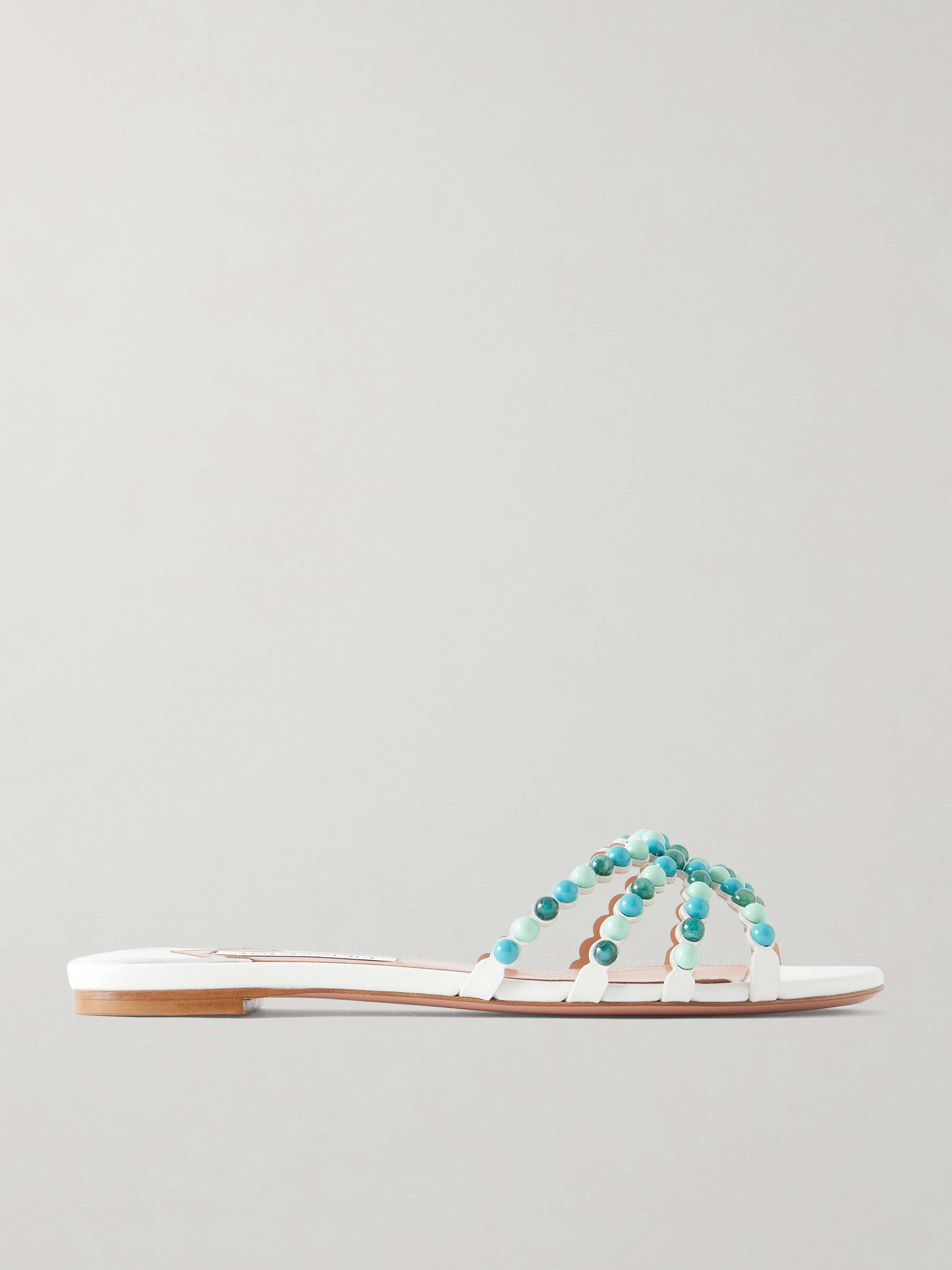 Gemma Embellished Leather Sandals