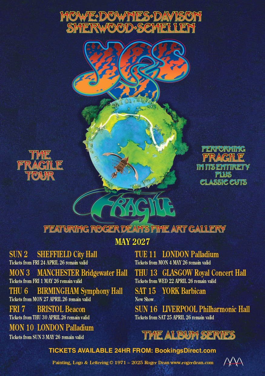 Yes 2027 Fragile Tour poster