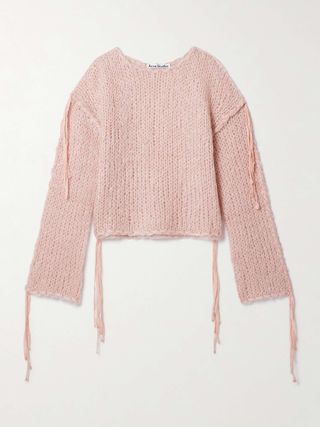 Kurzstich-Strickpullover