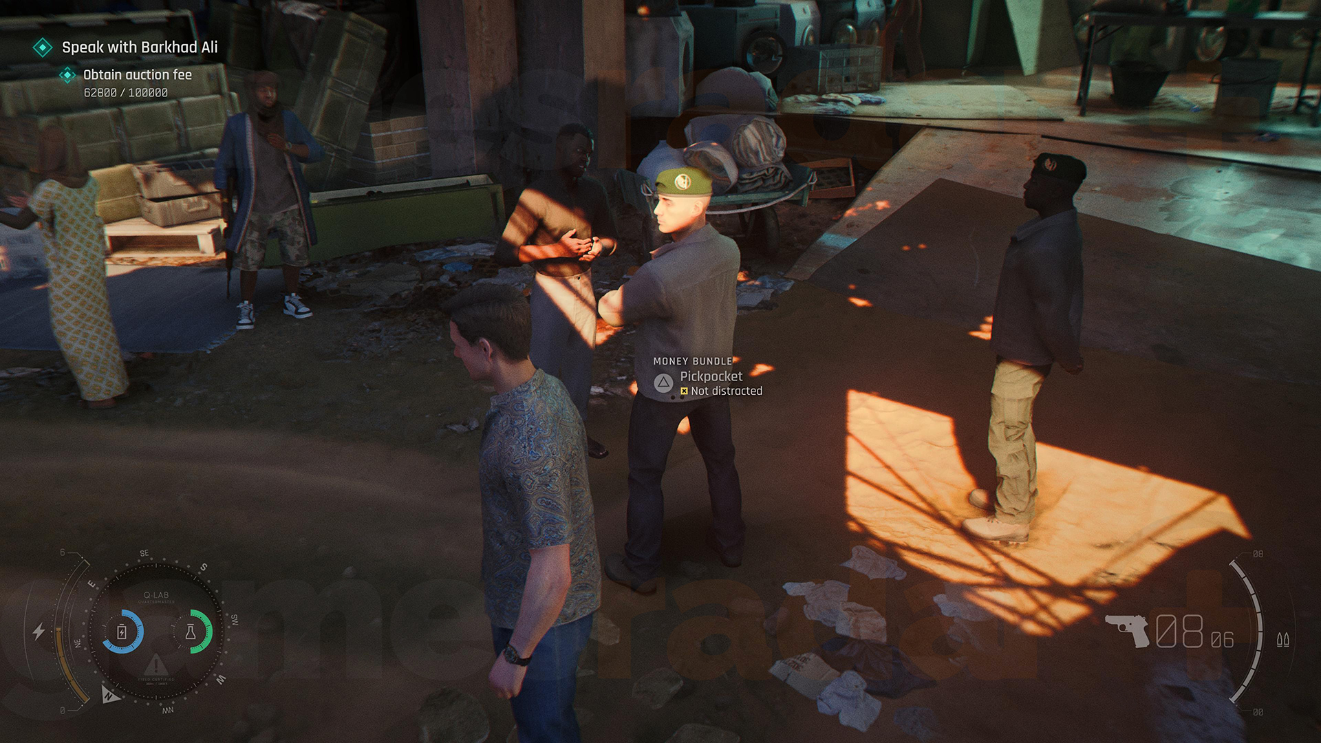 James Bond prepares to pickpocket somebody in 007 First Light