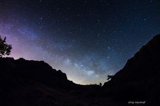 Milky Way Through Gates Pass, Arizona