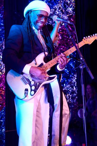 Nile Rogers at the Warner Music after party
