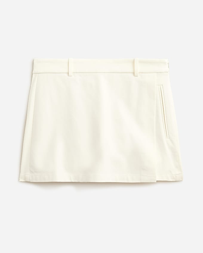 Mini Skort in Bi-Stretch Cotton Blend