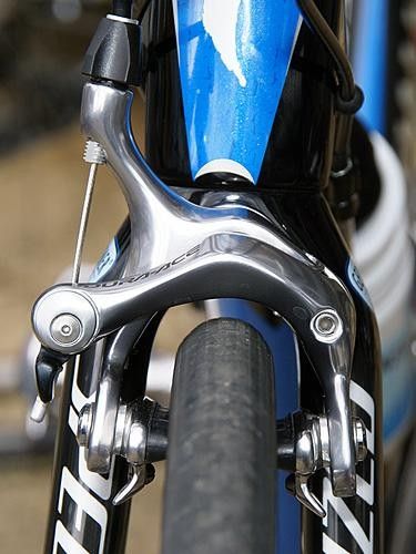 Even in stock form, there's plenty of tire clearance at either end of Gerolsteiner's bikes.