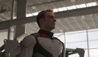 Captain America in his Quantum Realm suit in Avengers Endgame