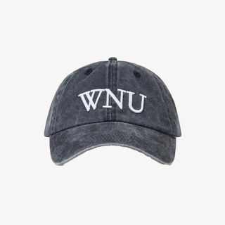 THE CAP: COTTON, WASHED NAVY BLUE