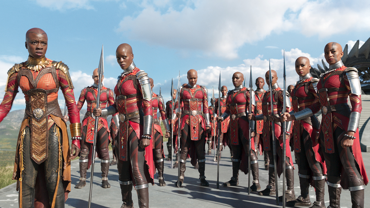 The Dora Milaje as seen in Marvel's Black Panther movie