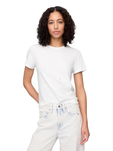 Gap Women's Favorite Crewneck Tee T-Shirt, White V2 Global 2, X-Small