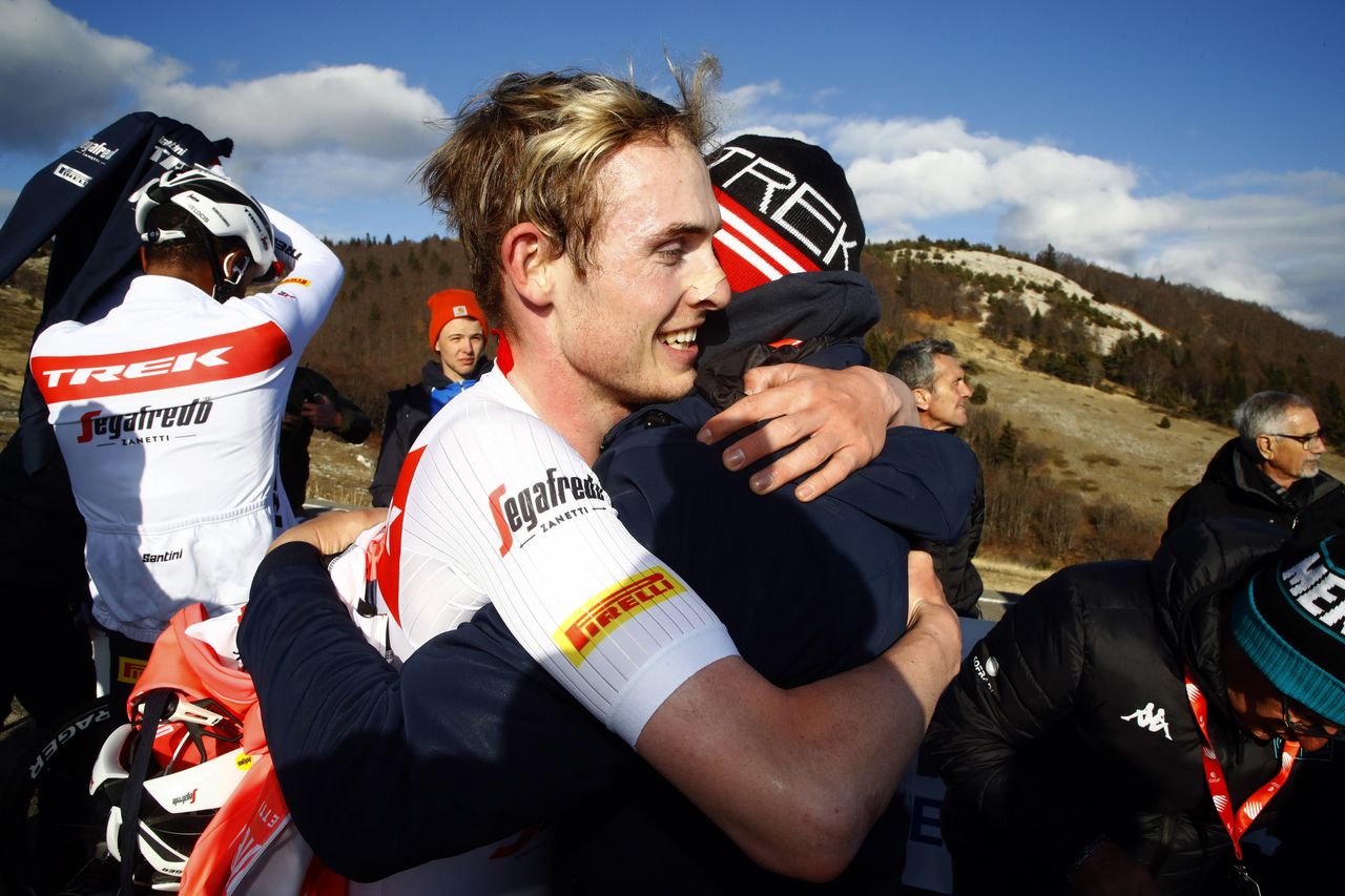 Tour de la Provence 2022 7th Edition 3rd stage Manosque Montagne de Lure 1661 km 13022022 Mattias Skjelmose Jensen DEN Trek Segafredo photo Roberto BettiniSprintCyclingAgency2022