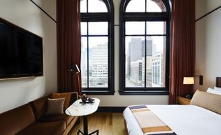 Shinola hotel guestroom, Detroit, USA