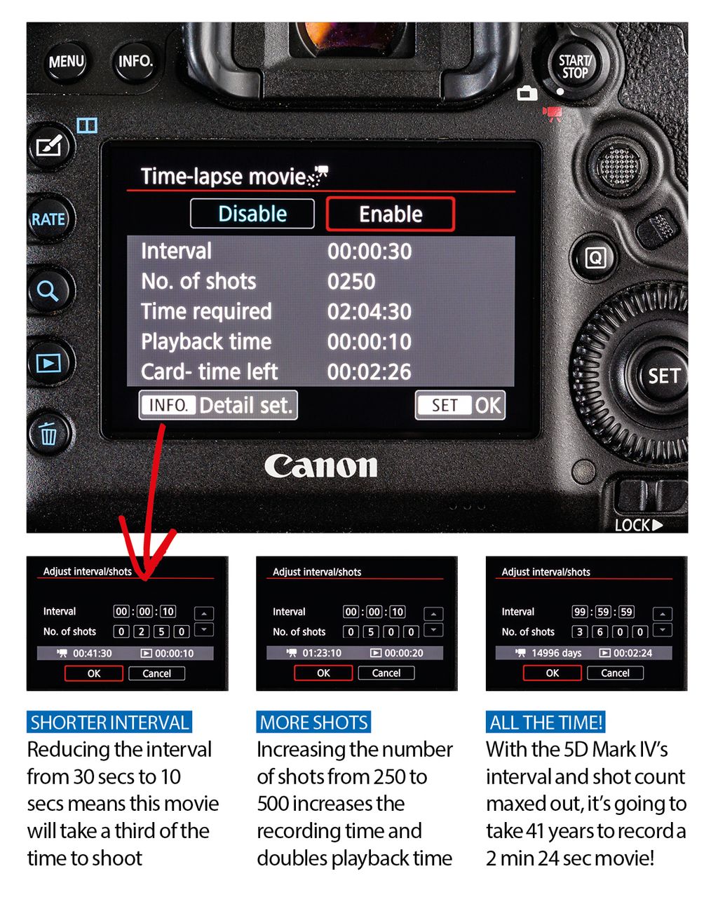 Canon School How to shoot timelapse video with a Canon camera