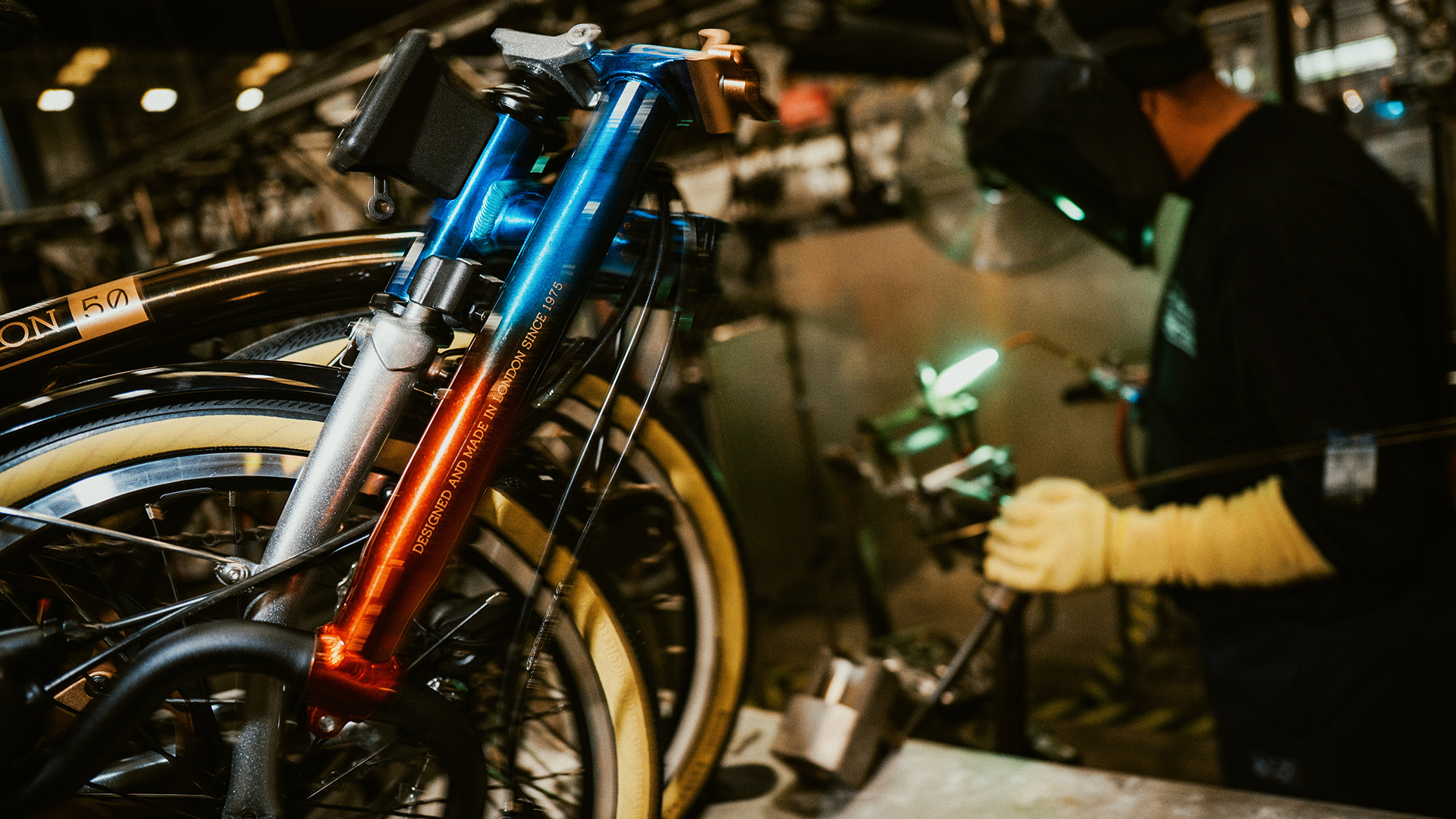 Brompton 1975 Edition bicycle detail shot