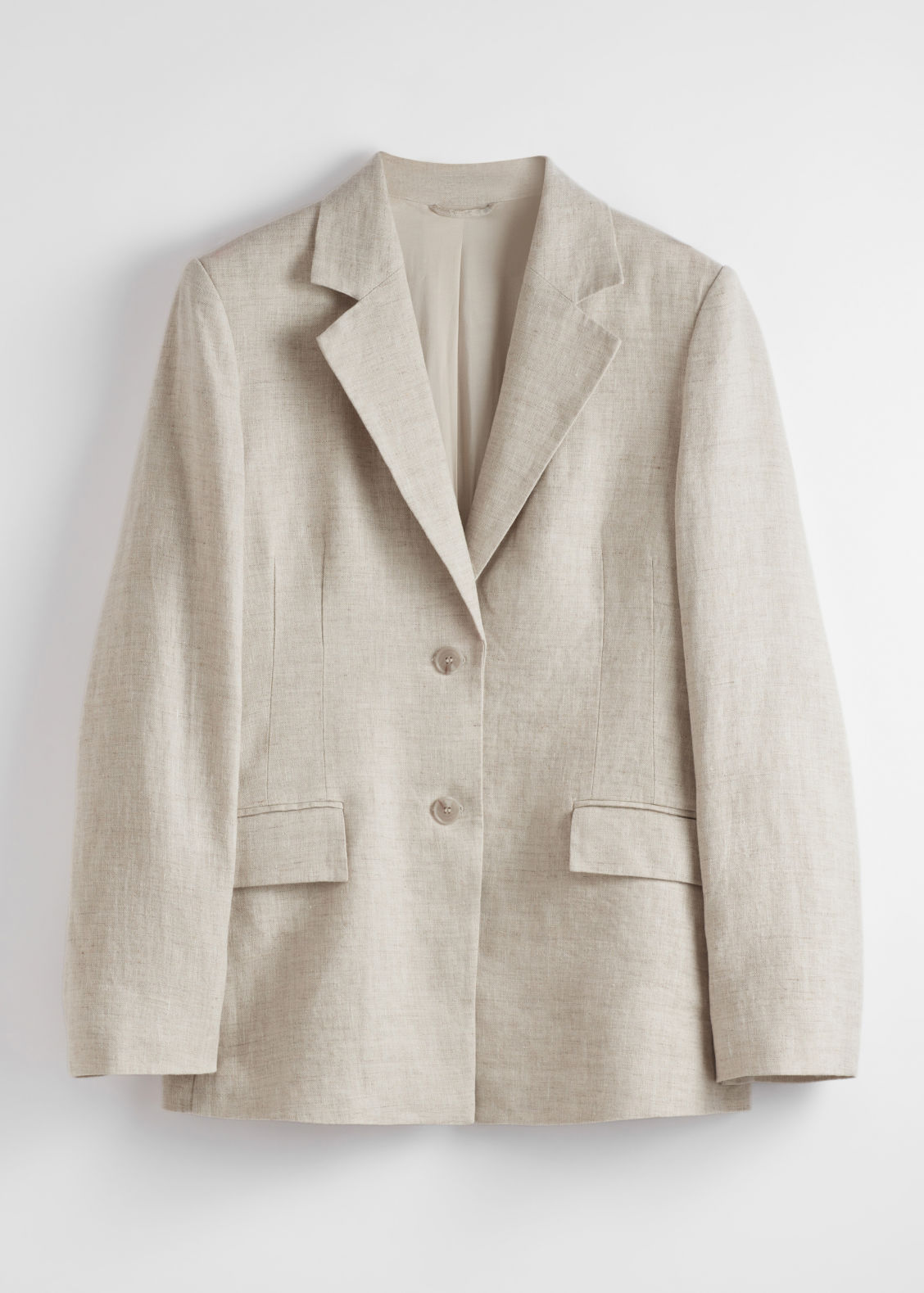 Fitted Linen Blazer