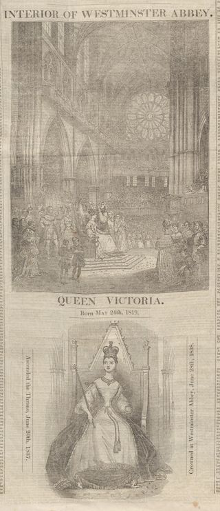 Queen Victoria crowning