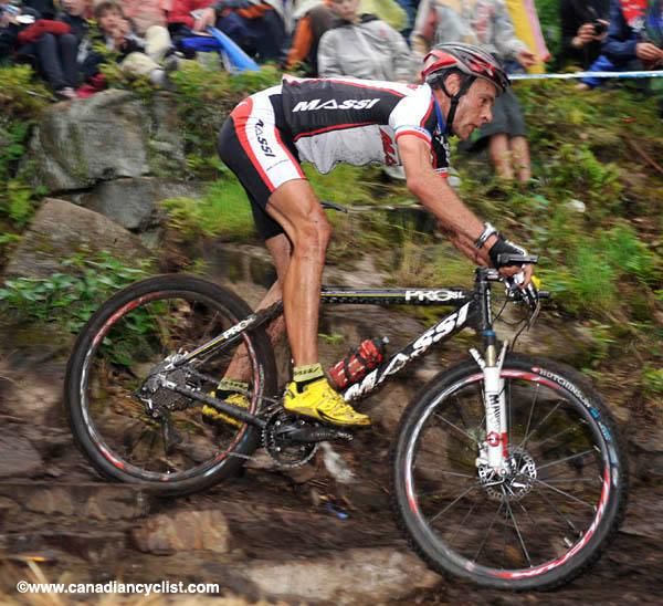 Jean-Christophe Peraud on the tough descent.