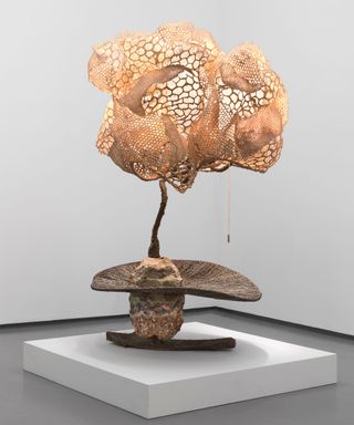 lily pad tree work by nacho carbonell on a neutral background