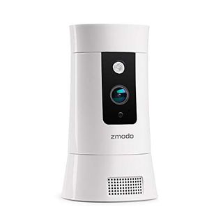 Zmodo 1080P IP Camera, WiFi Wireless Home Indoor Security Camera, with Pan/Zoom, Motion Tracker, Two-Way Audio, Activity & Sensor Alerts, Night Vision, Cloud Service Available - All-in-One Smart Hub