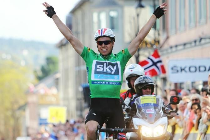 Edvald Boasson Hagen (Sky) wins stage 4