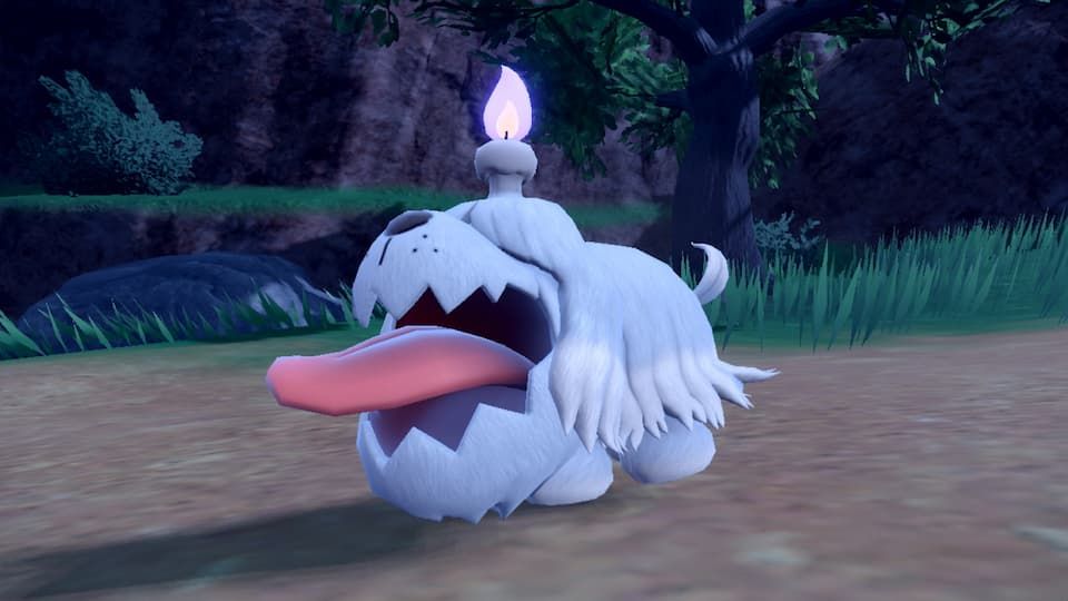 Greavard ghost Pokemon from Scarlet and Violet