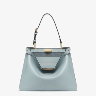 Peekaboo Soft Mediumlight Blue Leather Bag