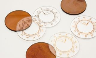 Its dial is cauterised onto the scratch-resistant glass surface through an ‘ambering’ process, which results in slight variations in finish and colour