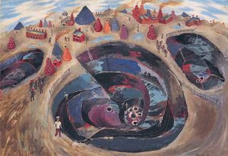 Philip Trevelyan's favourite painting, Potteries (Clay Pits) by Julian Trevelyan.