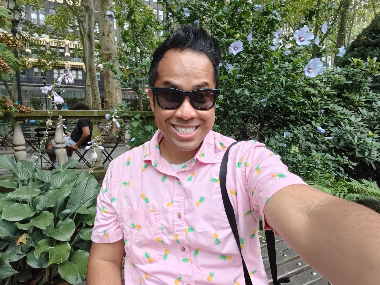 OnePlus Open inner selfie sample.