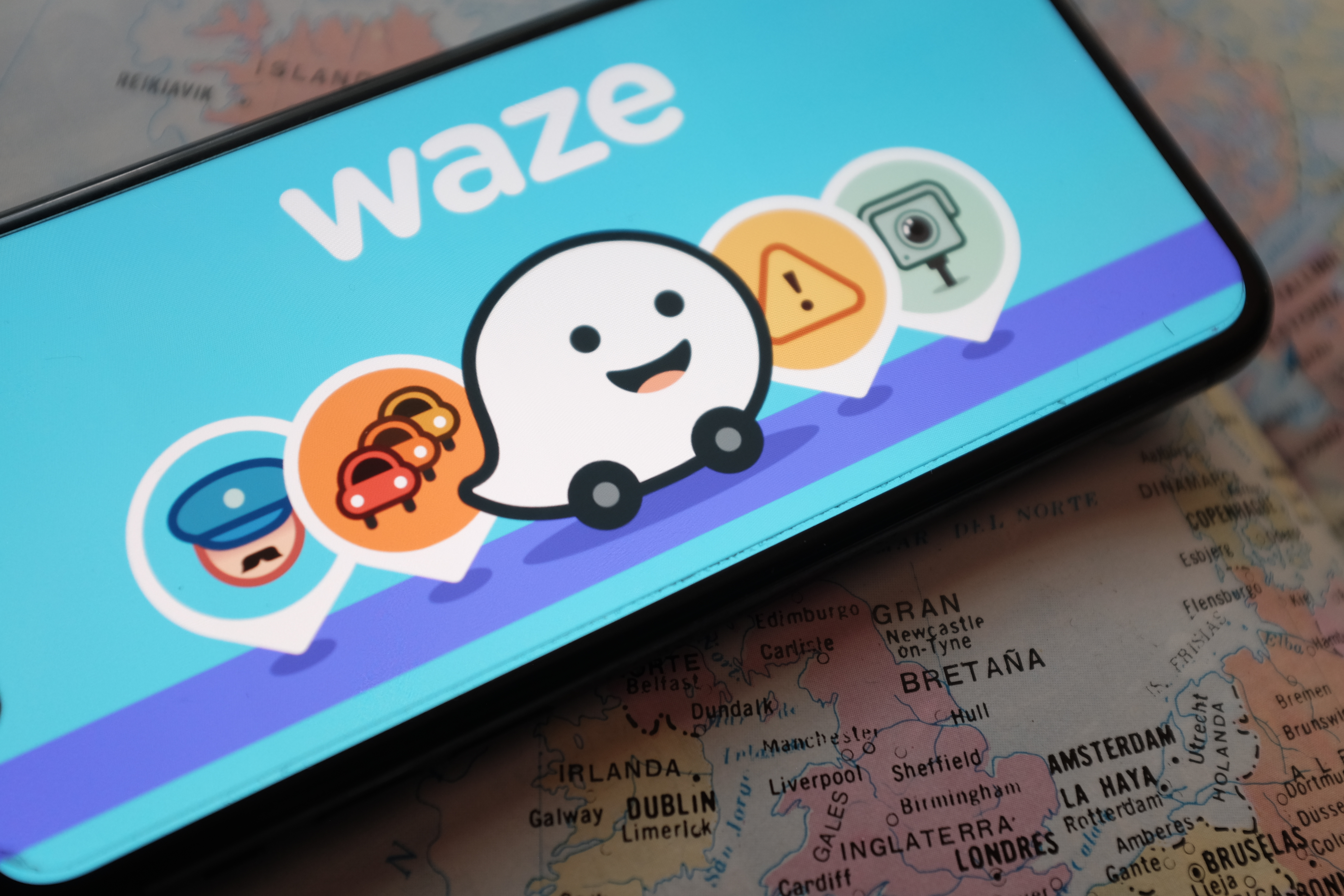 Waze app on phone