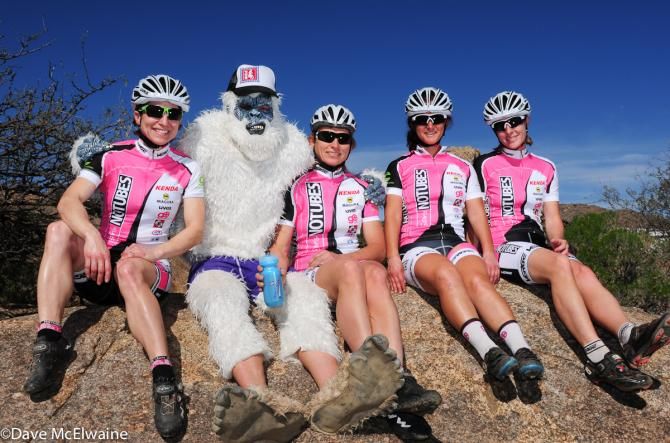 NoTubes Elite Women's MTB Team (L to R): Nina Baum, Shannon Gibson, Sarah Kaufmann, and Kathy Sherwin.