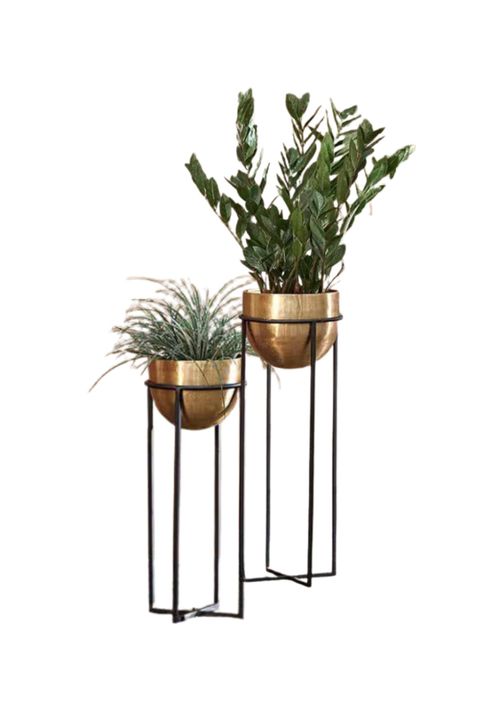 Atsu Brass Planter Stand