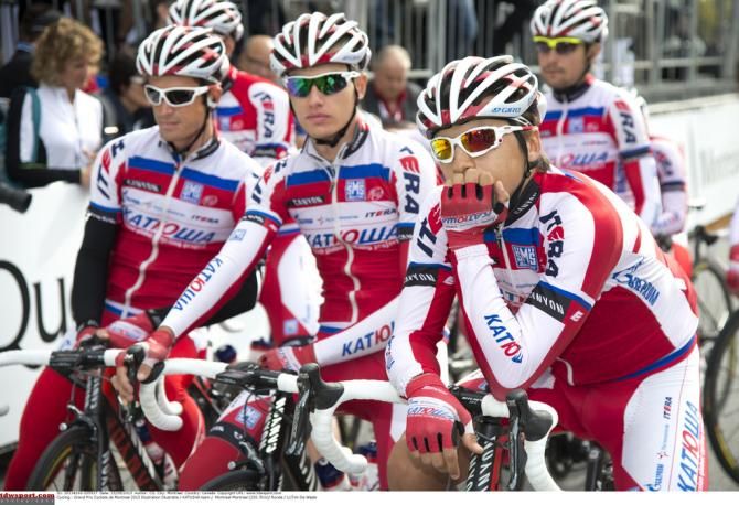 Katusha rider on the startline