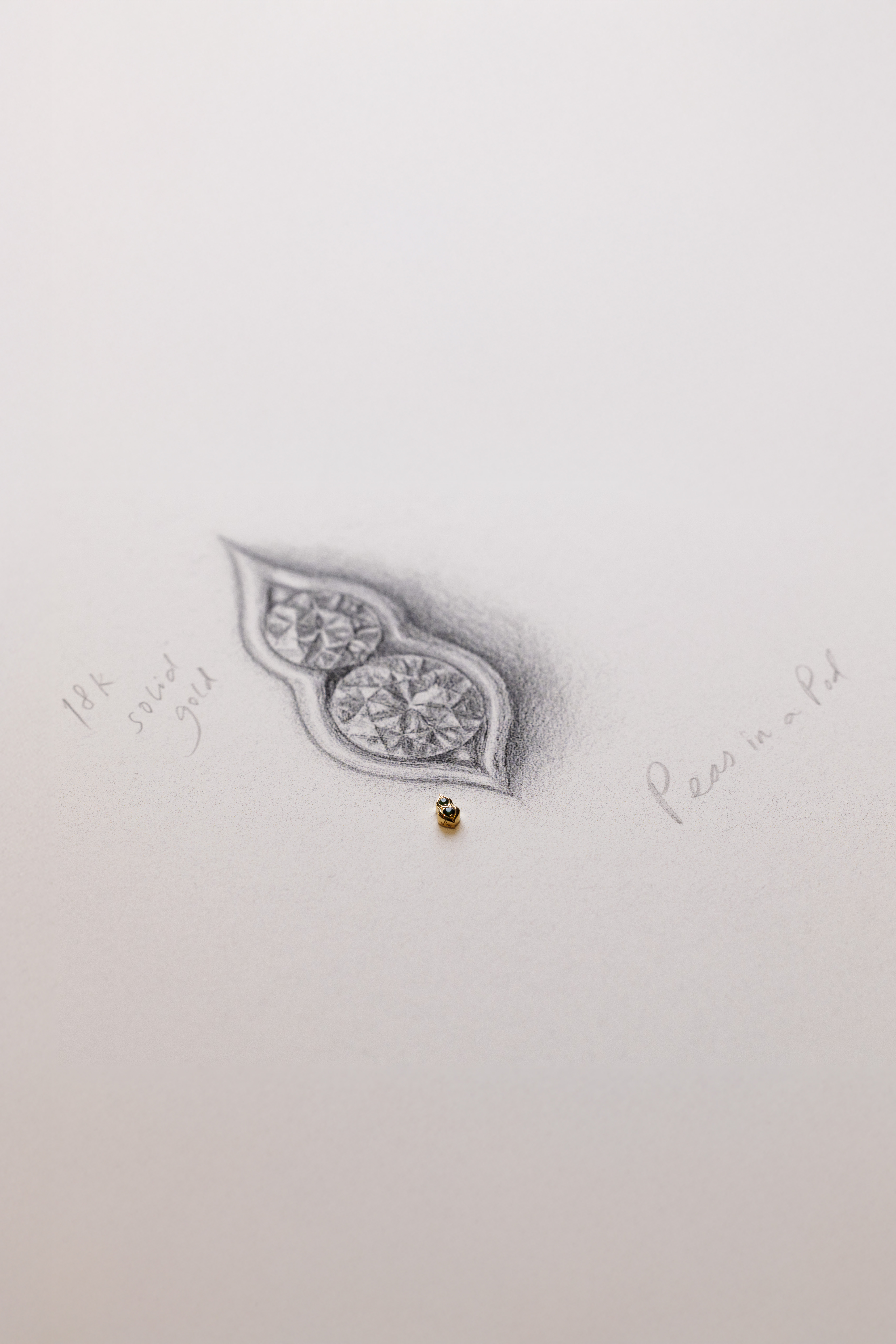 a sketch of a loquet london charm