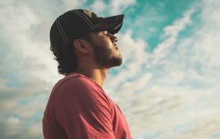 meditating man