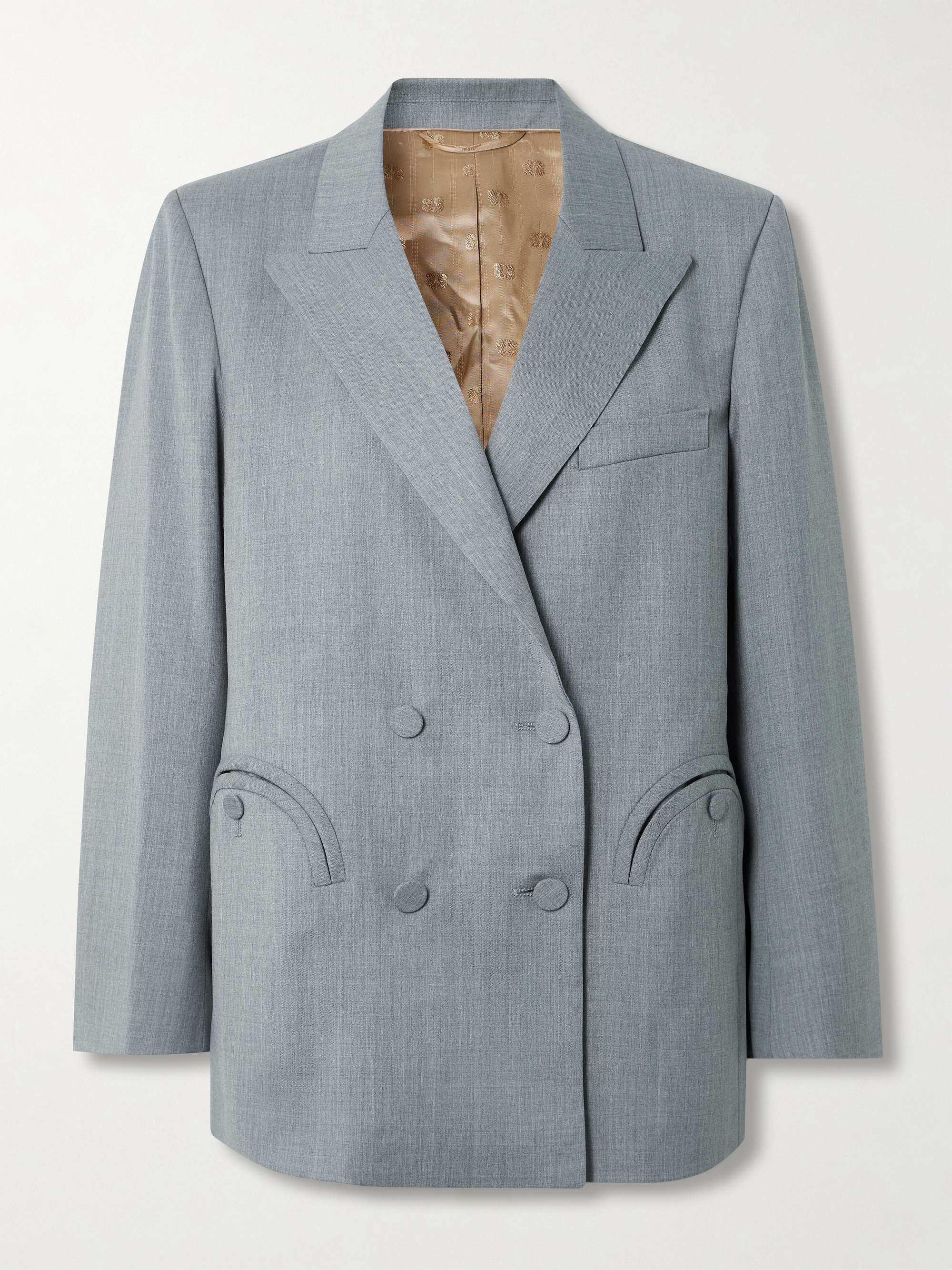 Everynight Double-Breasted Wool-Twill Blazer