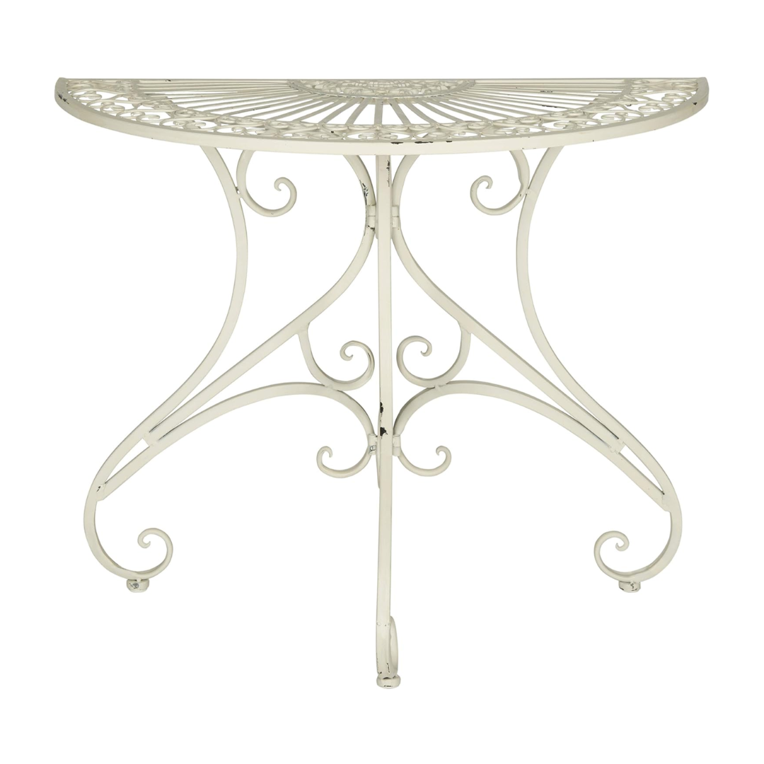 Safavieh Outdoor Collection Annalise Antique White Accent Table