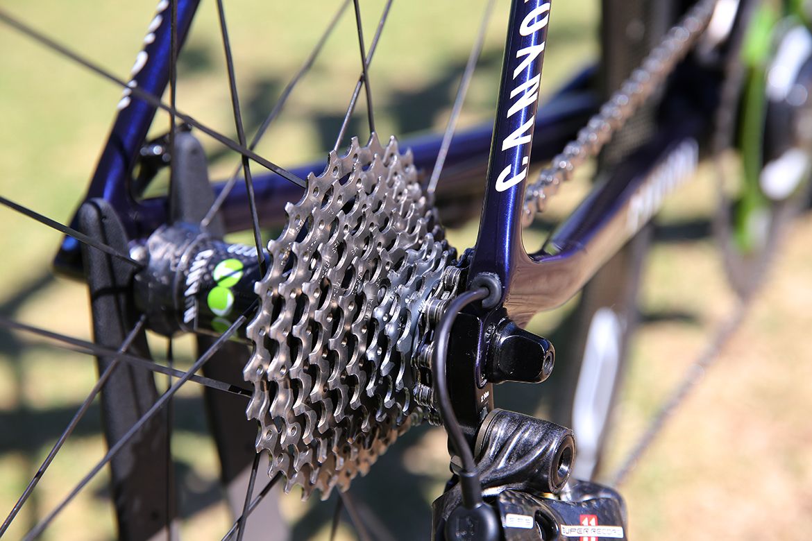 Movistar's Canyon rear triangle