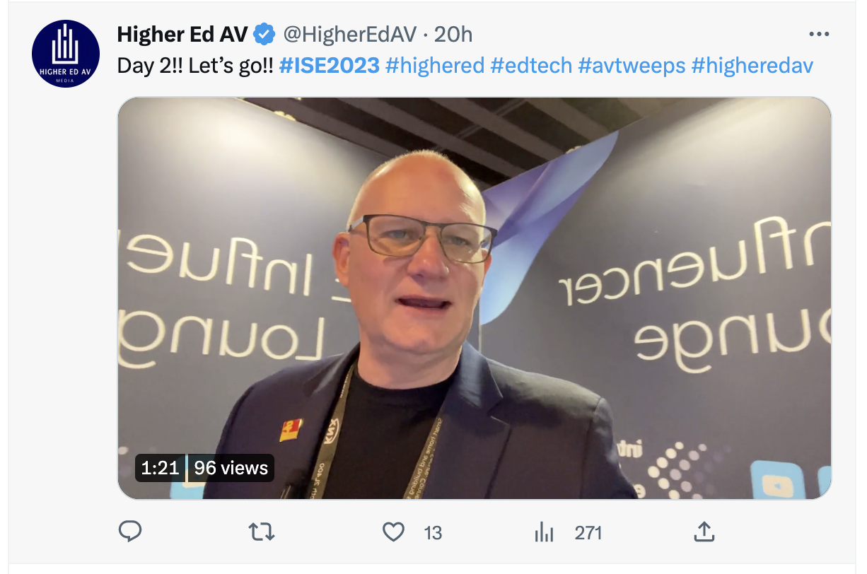Reporting from the ISE 2023 Twitterverse